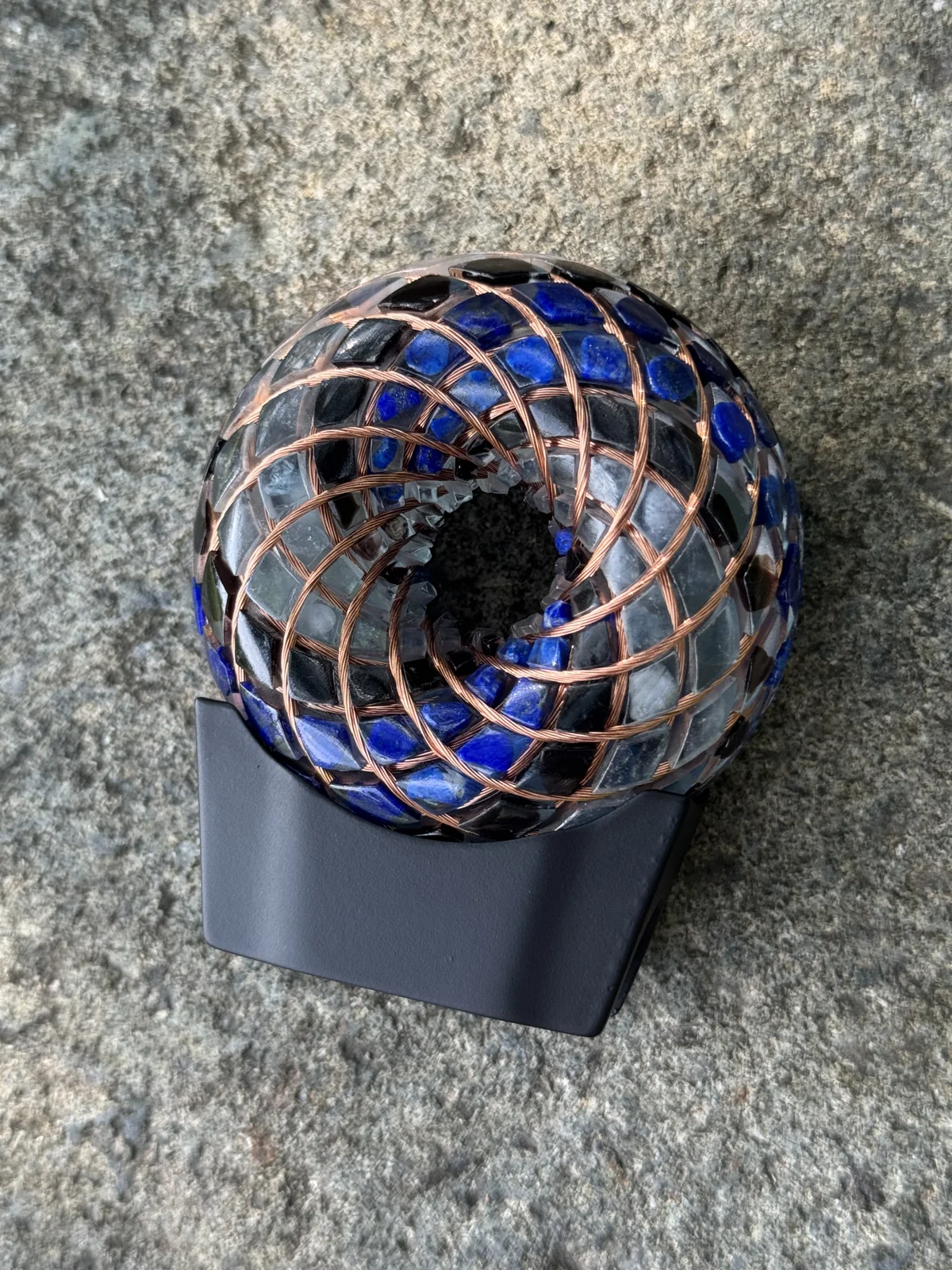 Rodin Coil · Aquamarine & Quartz · 9 CM · ภาพ 1