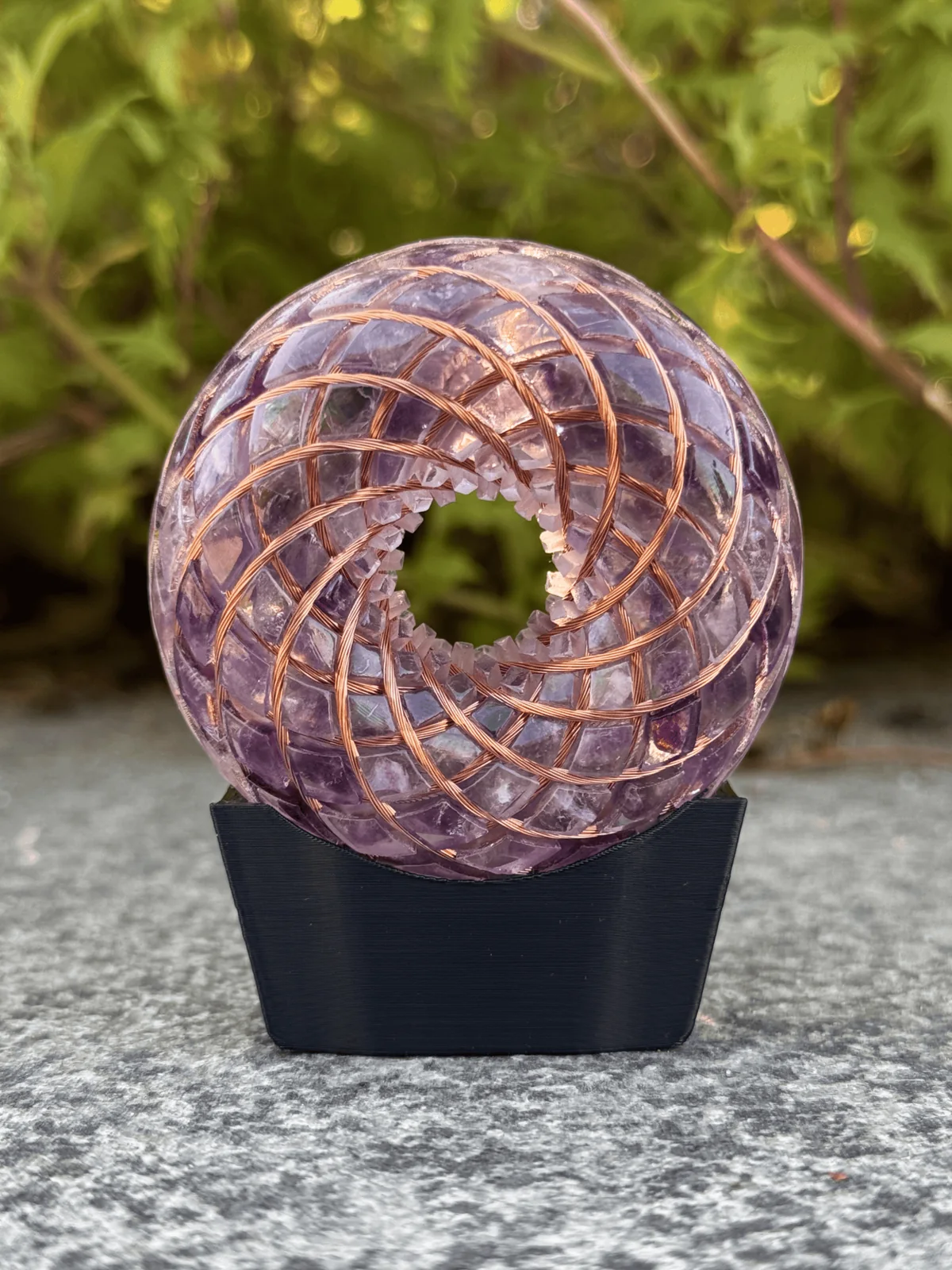 Rodin Coil · Clear Quartz & Amethyst · 2.36inches · ภาพ 1