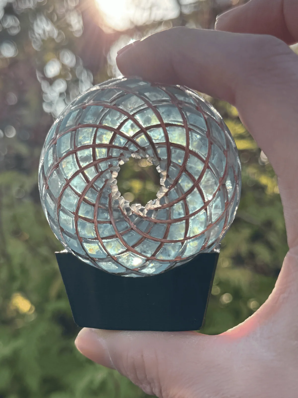 Rodin Coil · Clear Quartz & Aquamarine · 2.36inches · ภาพ 1