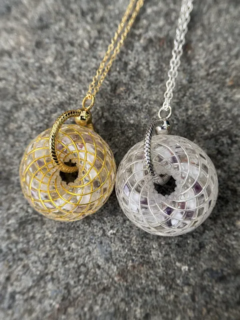 จี้ Torus · Moonstone & Amethyst · ภาพ 1