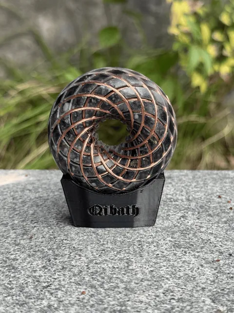 Rodin Coil · Moonstone & Obsidian & Quartz · 6 CM · ภาพ 1