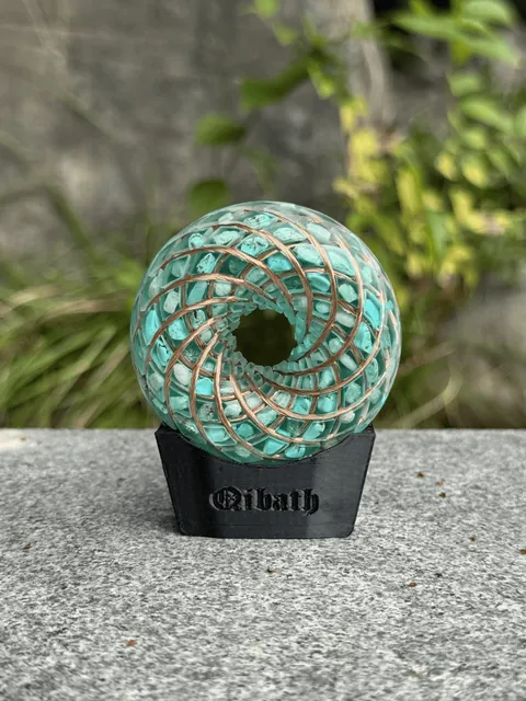Rodin Coil · Amazonite & Amethyst & Turquoise · 6 CM · ภาพ 1